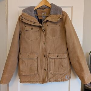 Carhartt woman's tan weathered duck wesley Jacket